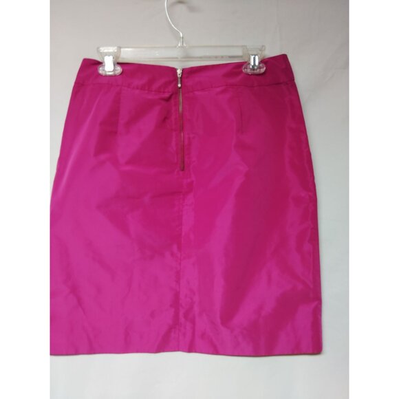 Banana Republic Womens Fuchsia Taffeta Skirt Size 8 - Picture 3 of 9